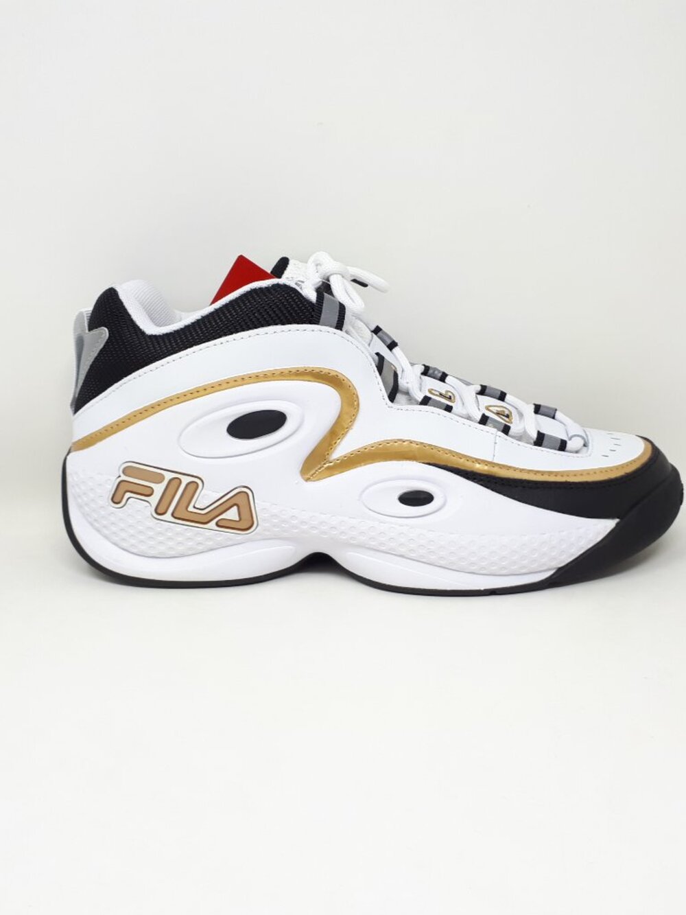 Fila Grant Hill 3 White Black Gold Retro Basketball Shoe Sneaker Mens 11 US VTG